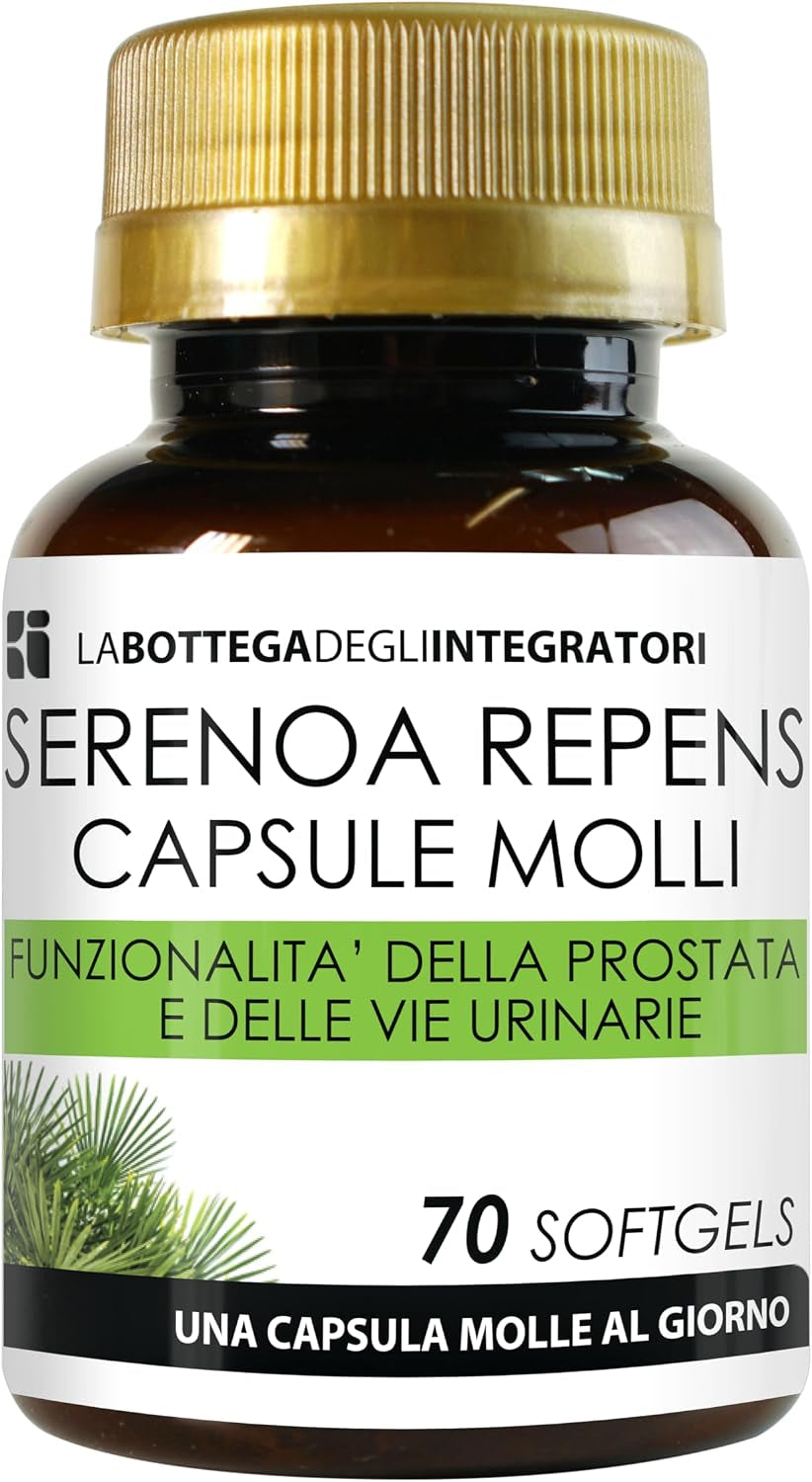 SERENOA REPENS 70 Weichkapseln | Mit 320 Mg Auf 90% Standardisiertem Öl | Weichkapseln Für Prostata Und Harnwege | 1 Weichkapsel Täglich