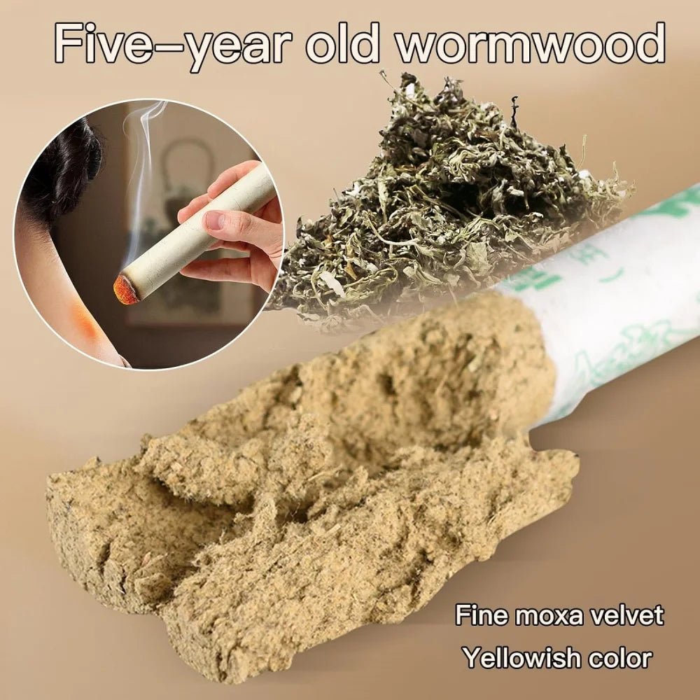 Moxa Rolls Pure Wormwood Traditional Moxa Therapy Chinese Hierbas Medicinale Moxibustion Stick Warm Meridian Massage Health Care