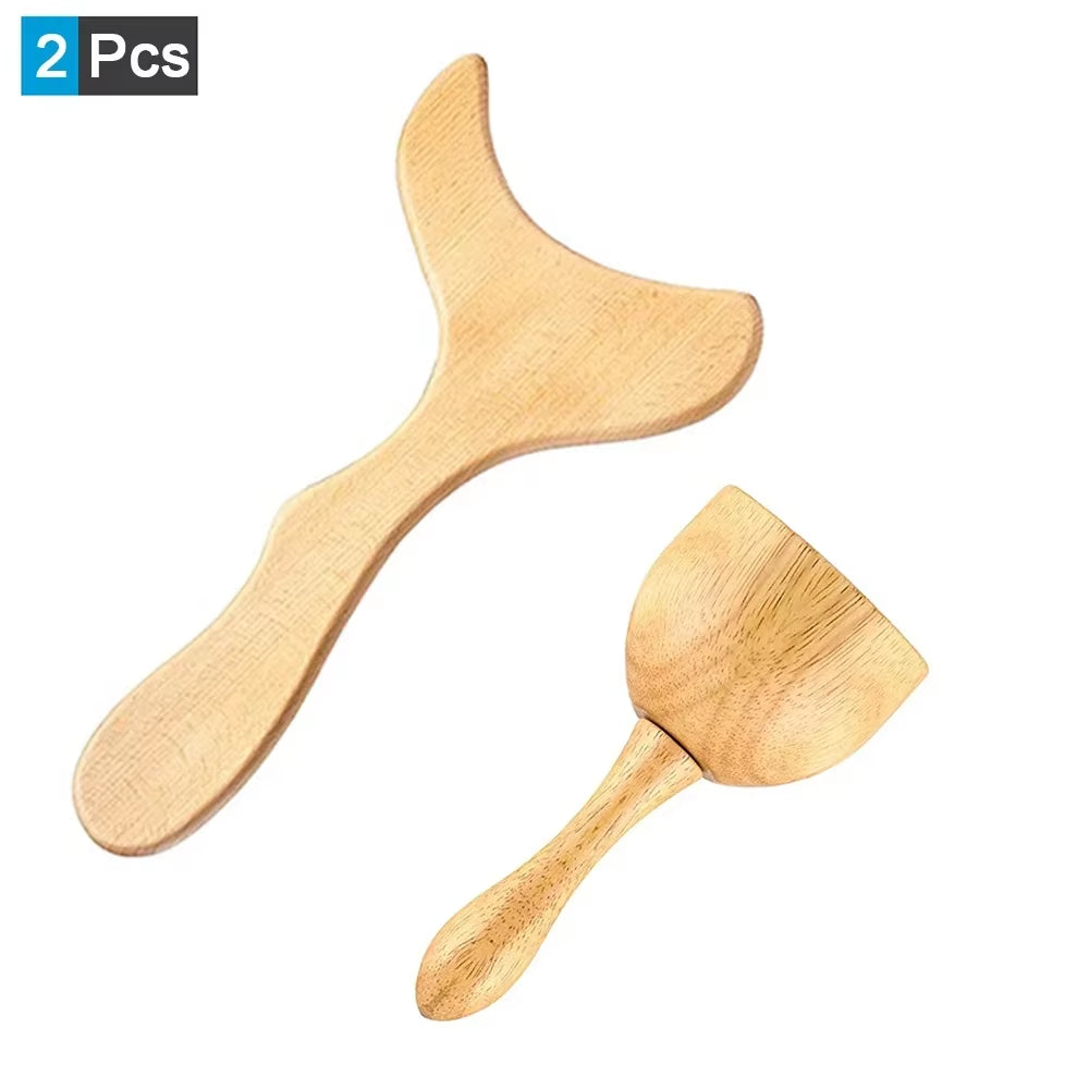 Wood Therapy Massage Tools Wooden Guasha Tool anti Cellulite Massage Roller Tool Handheld Cellulite Massage Wooden Cube Massager