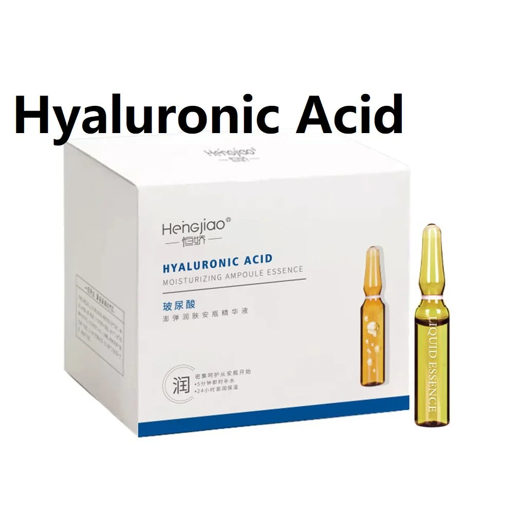 28 Bottle/Set Fullerene Hyaluronic Acid Ampoule Face Serum Shrink Pores Anti-Ance Nicotinamide Whitening Moisturizing Wrinkle