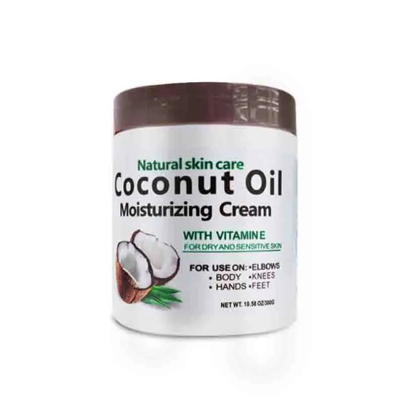 Natural Organic Cold Pressed Coconut Oil - 300g (10.58 fl oz) Moisturizing Cream for Repairing Dry Skin and Hair, Ideal for Body Massage