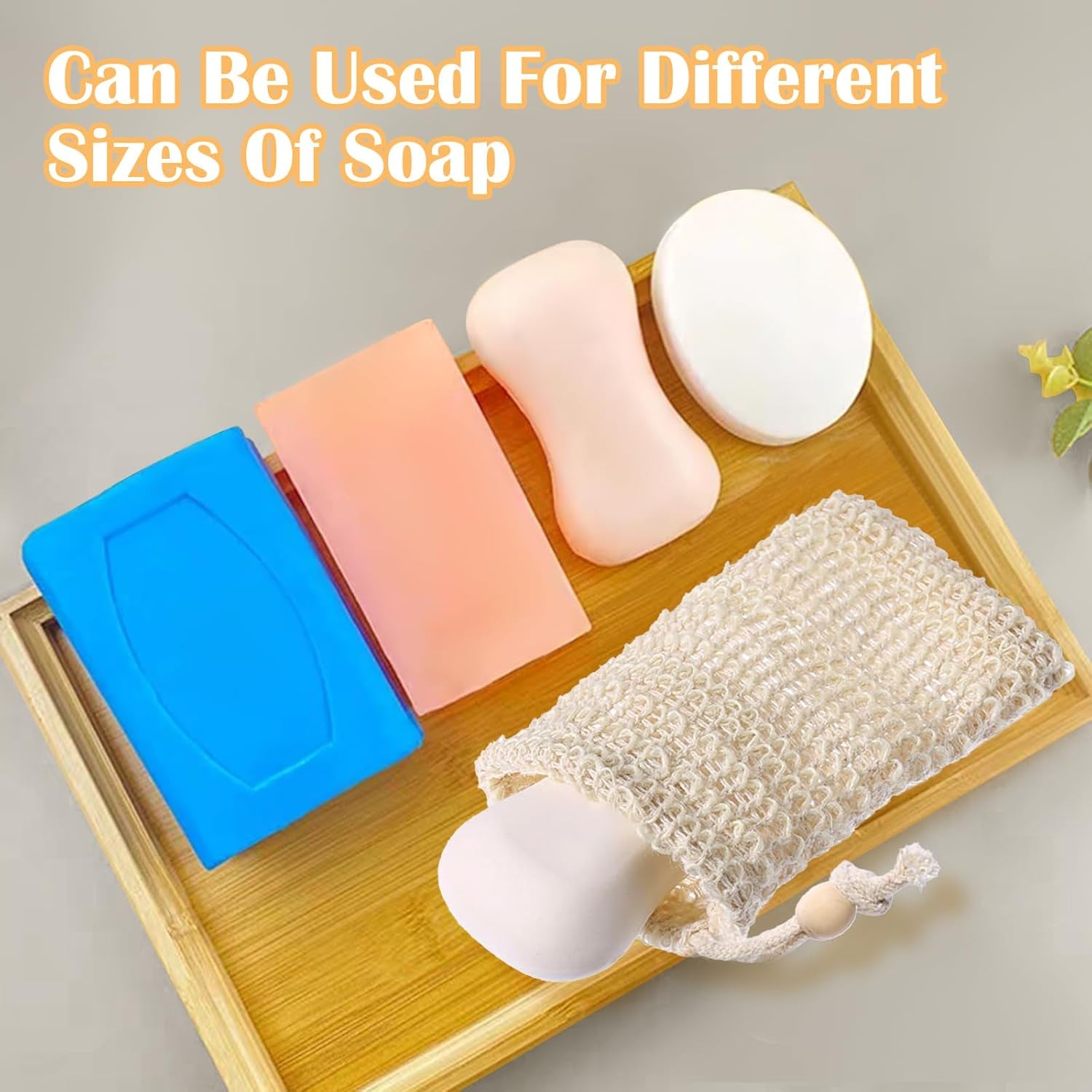 4 Stück Seifensäckchen, Sisal Seifenbeutel, Naturprodukt Beige Seifen Säckchen, Kordelzug Massage Seifensack,Gut Zum Bade, Einfach Für Die Reise