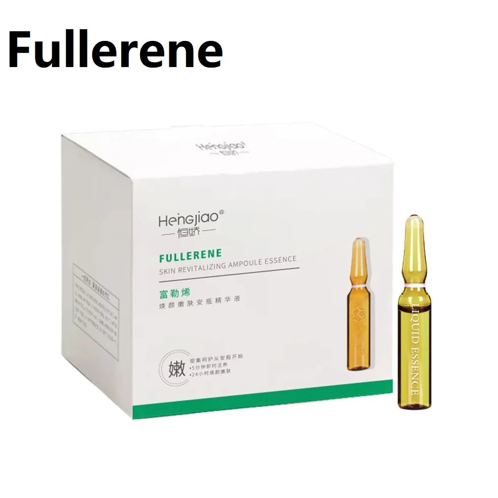 28 Bottle/Set Fullerene Hyaluronic Acid Ampoule Face Serum Shrink Pores Anti-Ance Nicotinamide Whitening Moisturizing Wrinkle