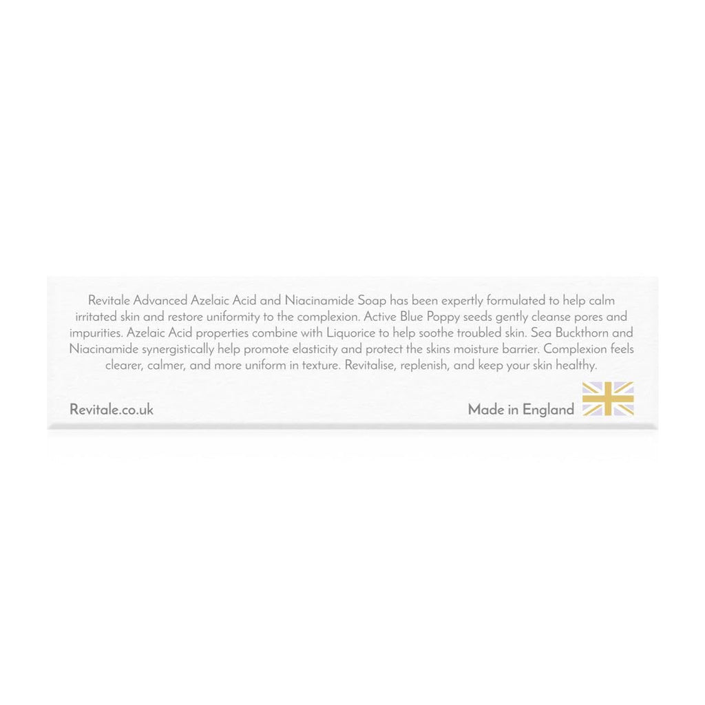 Revitale Advanced Azelainsäure- & Niacinamid-Seife – Beruhigende Reinigungsseife Für Glatte, Ausgeglichene & Geschützte Haut