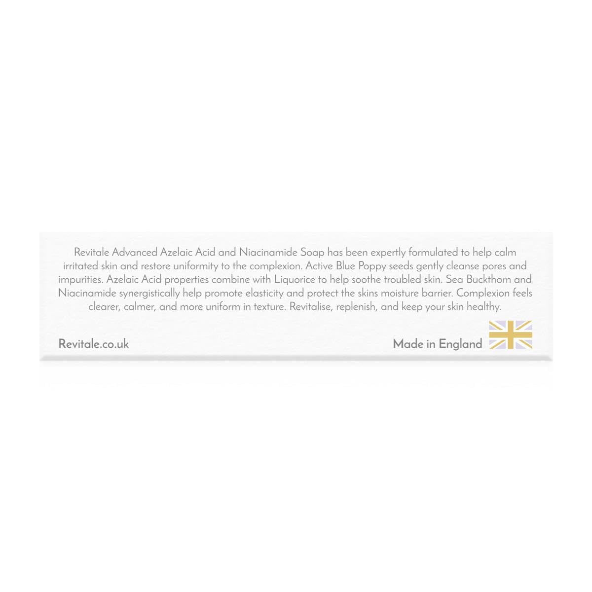 Revitale Advanced Azelainsäure- & Niacinamid-Seife – Beruhigende Reinigungsseife Für Glatte, Ausgeglichene & Geschützte Haut