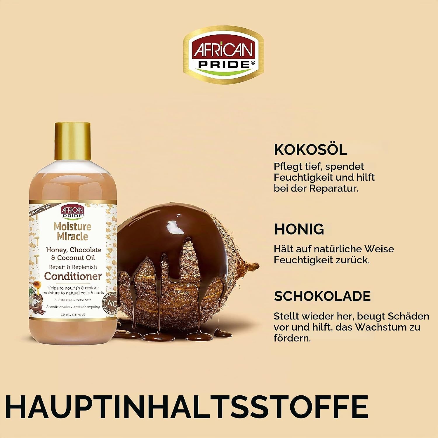 Moisture Miracle Honey, Chocolate & Coconut Oil Conditioner 354Ml