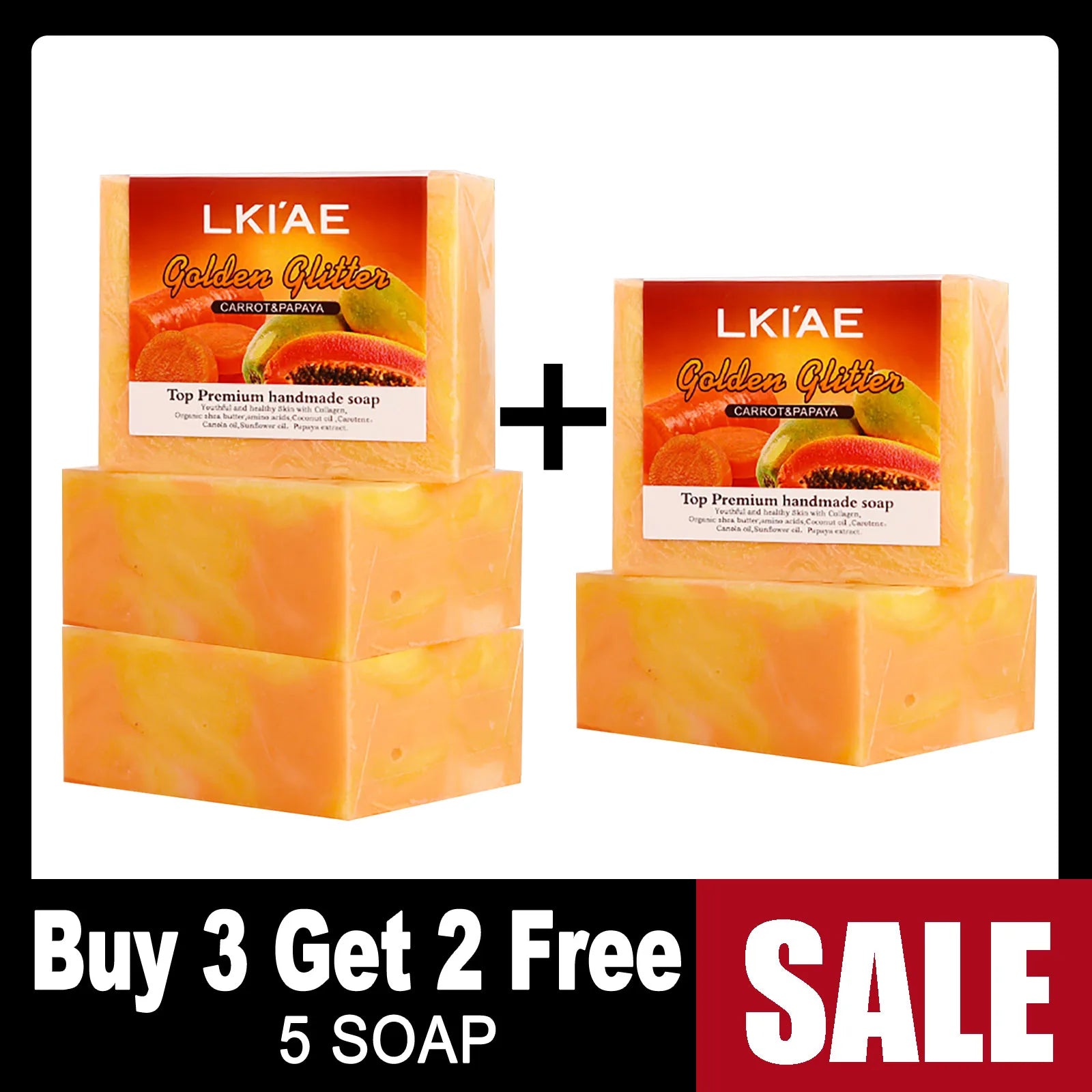 Bio-Seife mit Karotte und Papaya – 150 g