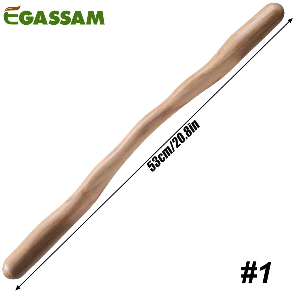 1Pcs Natural Wood Scraping Massage Stick Body Massage SPA Therapy Tool Point Treatment Guasha Relaxation Massage Stick