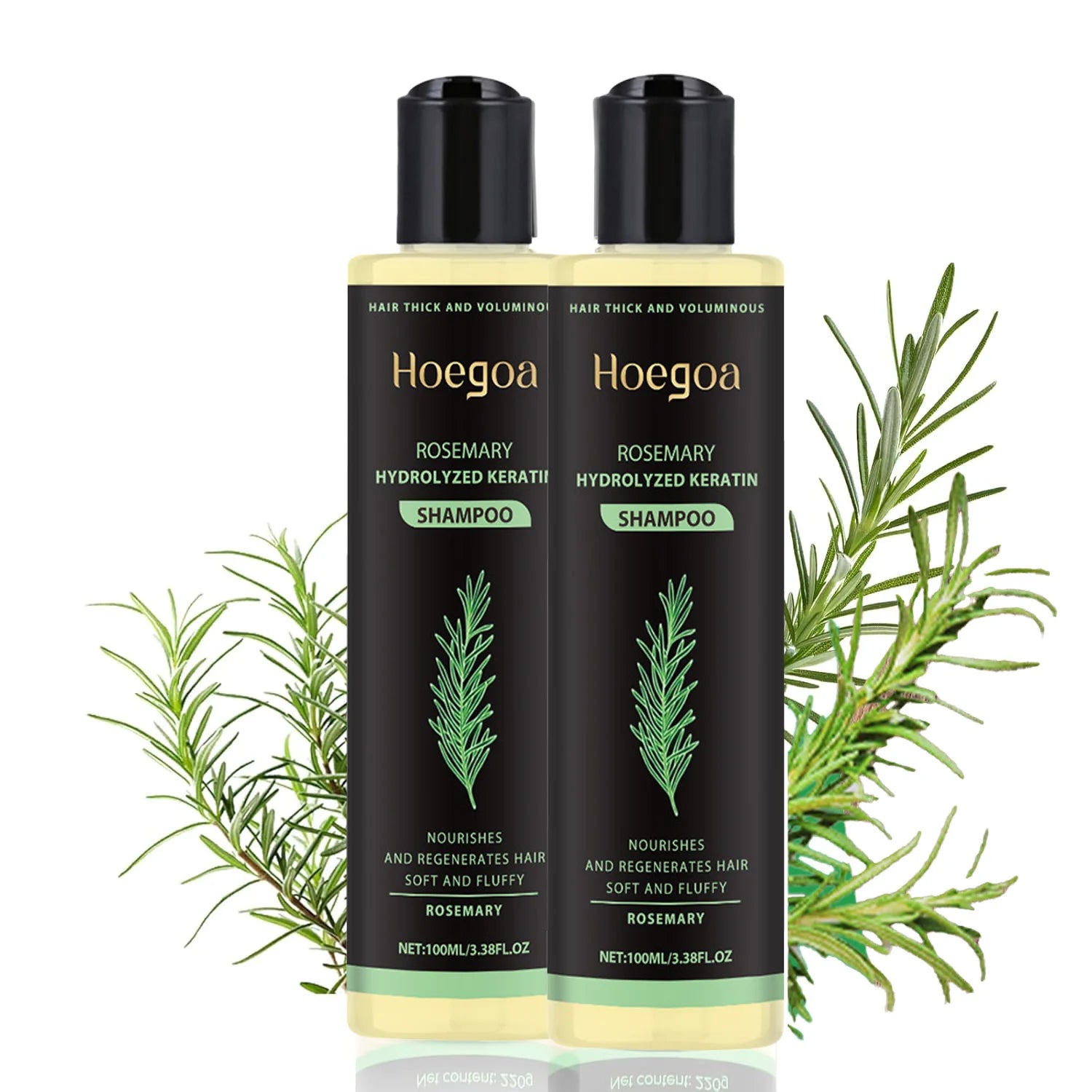 Rosemary Mint Shampoo for Hair Thickness Natural Herbal Volumizing Shampoo for Oily Scalp Strengthening & Repairing Hair Care