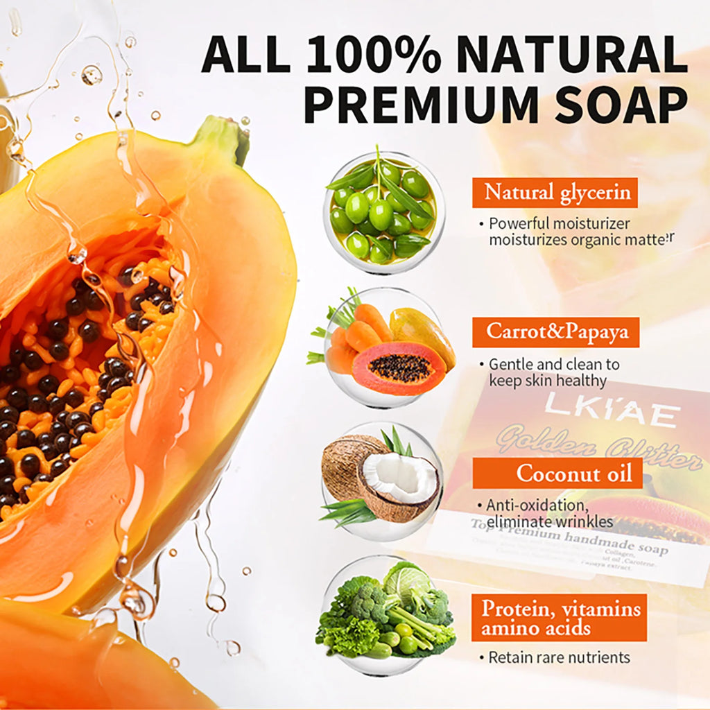 Bio-Seife mit Karotte und Papaya – 150 g