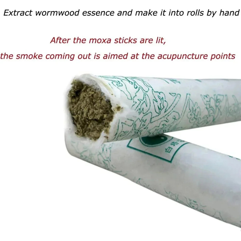 Moxa Rolls Pure Wormwood Traditional Moxa Therapy Chinese Hierbas Medicinale Moxibustion Stick Warm Meridian Massage Health Care
