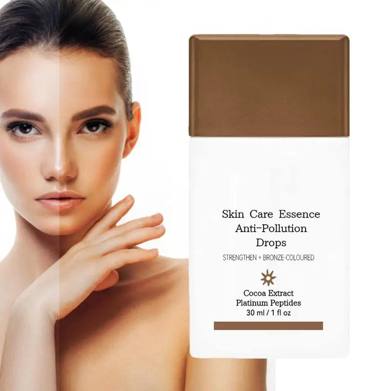 30Ml Self Tanning Essence Natural Glow Skin Color Tanning Essence Bronzer Drops Face Body Tanning Booster Self Tanner Drops