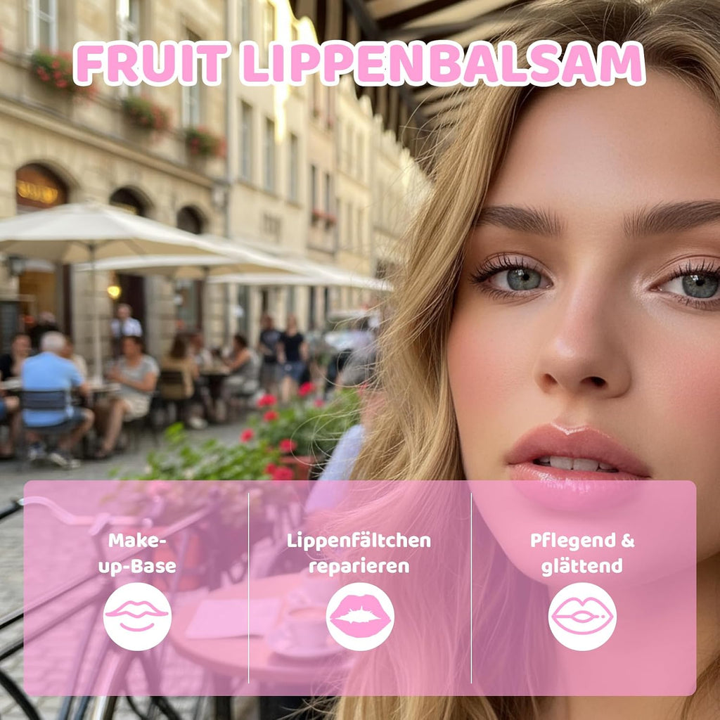 16 Stück Sommer Lippenpflege Set – Feuchtigkeitsspendende Lippenmaske und Lipgloss für strahlende Lippen, ideal für Mädchen und tägliche Pflege