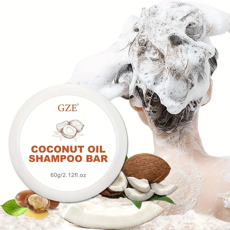 Coconut Oil Shampoo Bar, Moisturizing Bar Shampoo for Dry Hair