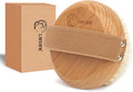 Dry Brushing Körperbürste Für Lymphdrainage - Natürliche Wildschweinborsten Peeling Trockene Haut Bürste Mit Gummiband - Verbessert Die Durchblutung, Reduziert Cellulite, Weiches, Festes Peeling Für