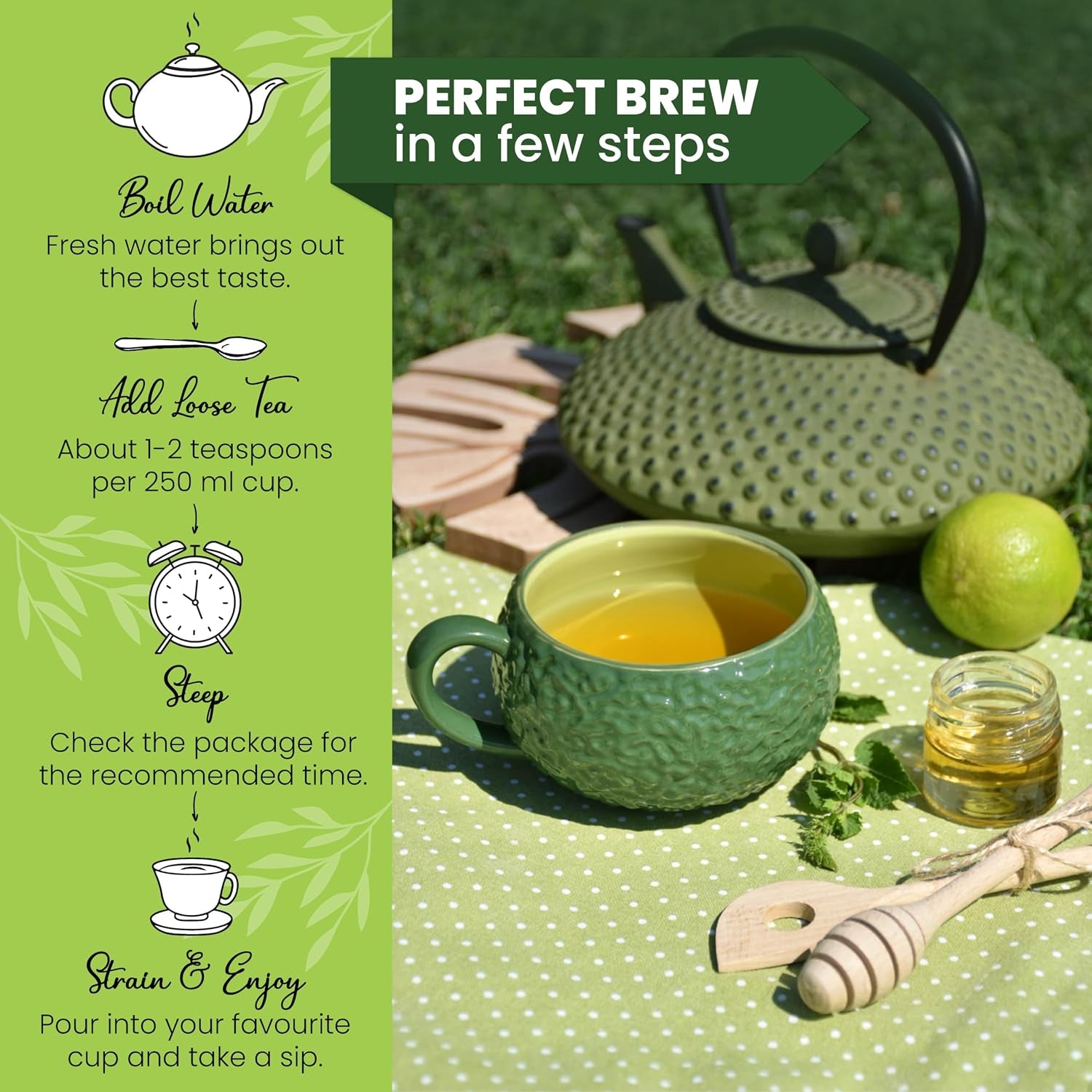 Alpi Nature Zitronenmelisse Tee 125G, Melissenblätter Getrocknet | Melissentee, Tee Lose, Lemon Balm Tea, Melissa Officinalis Kräutertee