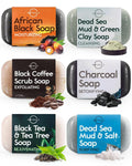 O Naturals 6 Stück Seifen Duschgel Naturkosmetic Stück 100% Bio Und Vegan Feste Dusche- Handseife, Gesichtsseife Und Körperseife- Männer Und Frauen