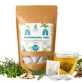 Broncho Herbal Tea Mix | 20 Bags Thyme Tea Salvia Leaves Oregano Herb Medical Marshmallow Eucalyptus Elderflower Liquoric Respiratory Tract Bagged 50G