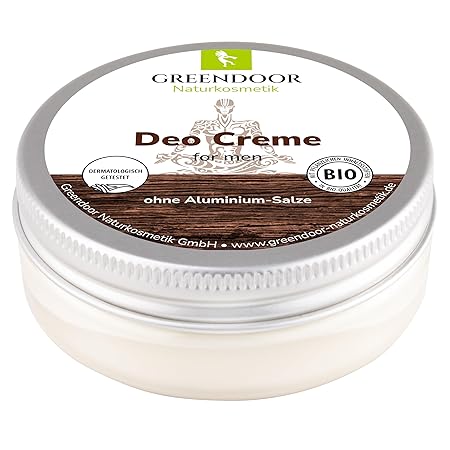 GREENDOOR Kraftvolle Männer Deo Creme 50Ml, ohne Aluminium