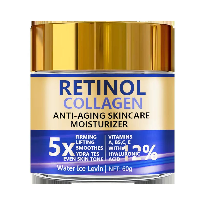 Retinol & Collagen Face Cream 60G, Anti-Aging Firming Moisturizer with Hyaluronic Acid, Fast Delivery
