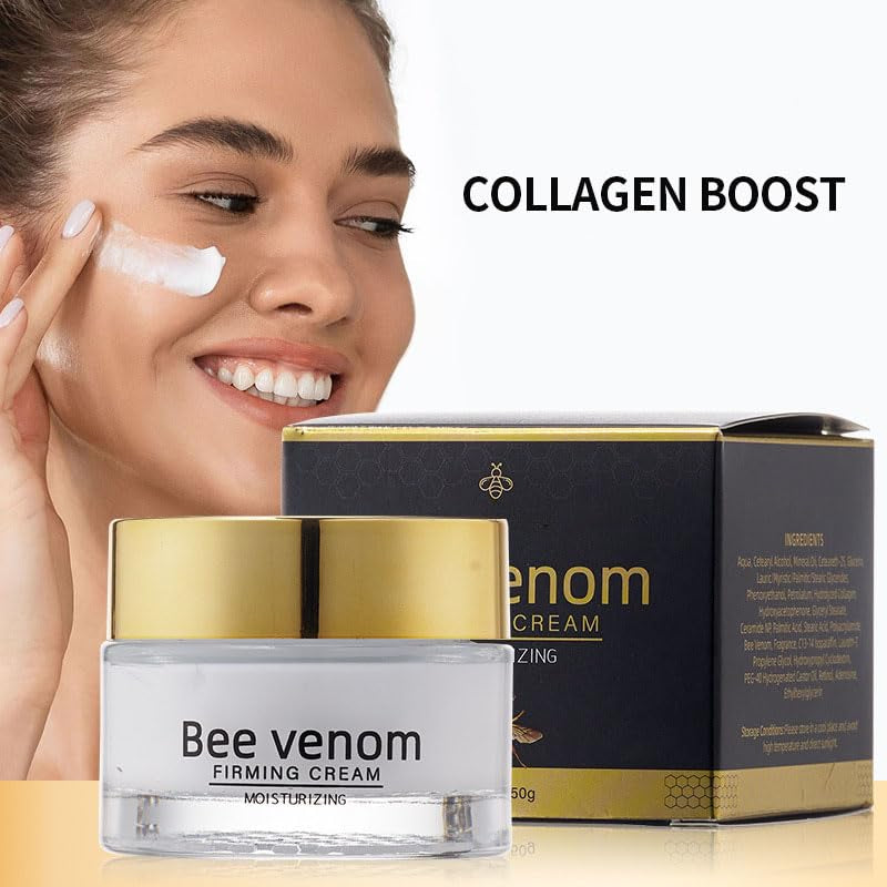 Bee Venom Set for Skin Care - Firming Eye Cream, Anti-Wrinkle Neck Stick, Moisturizing Face Cream & Joint Care Cream | Moisturizing Hydrating with Natural Extract for Smooth Radiant Skin (3PCS)