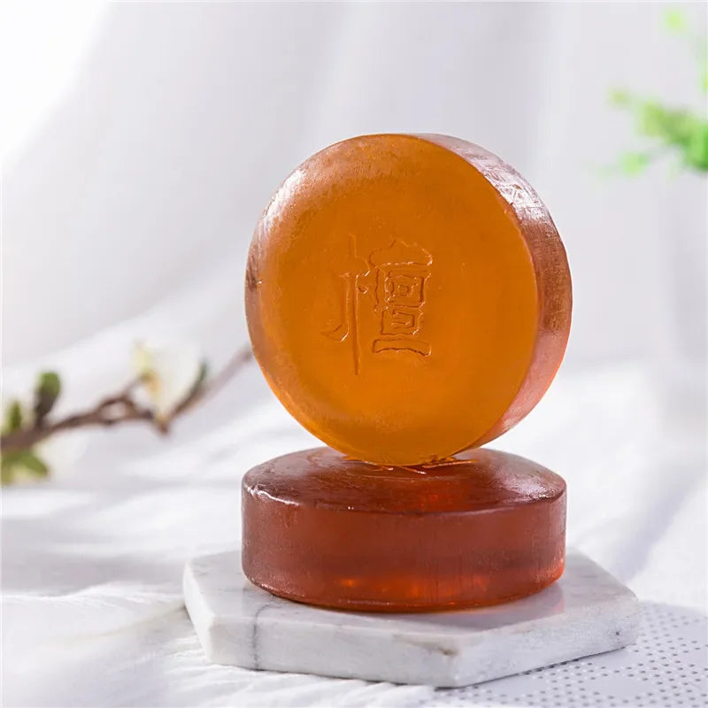 100G New Natural Sandalwood Essential Oil Soap Effective Herb Promote Sleep Essential Oil Facial Oil Control Cleansing Soap