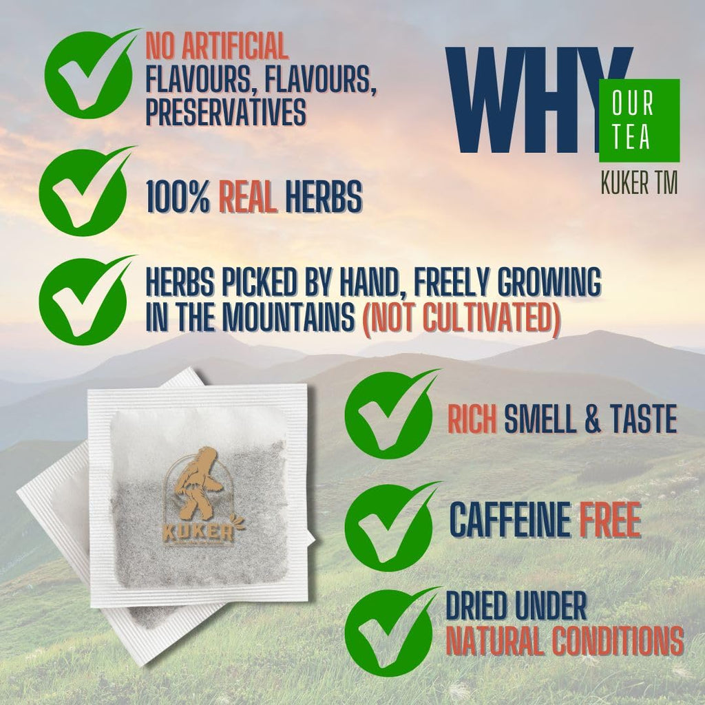 Broncho Herbal Tea Mix | 20 Bags Thyme Tea Salvia Leaves Oregano Herb Medical Marshmallow Eucalyptus Elderflower Liquoric Respiratory Tract Bagged 50G