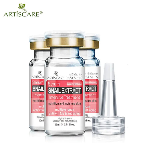 Snail Serum 3Pcs Moisturizing Repair Face Brighten Hydrating Aging Acne Treatment Blackhead Face Cream