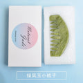 Jade Massage Comb Gua Sha Board Stone Body Massage Brush Scalp Massager Meridian Comb Head Beauty Tool Head Massager Hair Brush