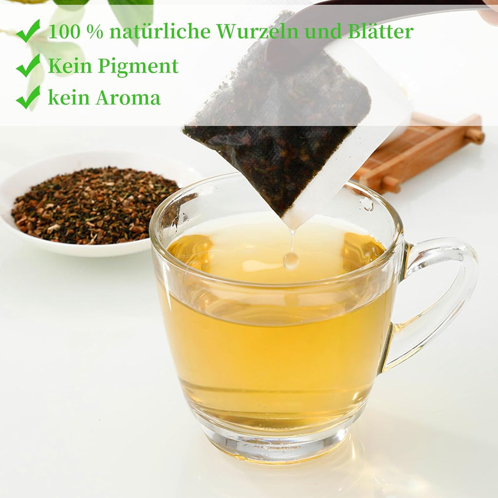 Löwenzahntee Löwenzahnwurzel 100 Teebeutel, Dandelion Root Leaf Tea 100% Natürlich Und Ohne Zusatzstoffe