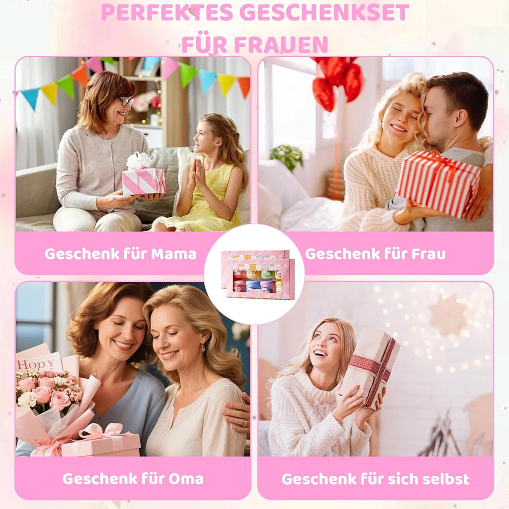 16 Stück Sommer Lippenpflege Set – Feuchtigkeitsspendende Lippenmaske und Lipgloss für strahlende Lippen, ideal für Mädchen und tägliche Pflege