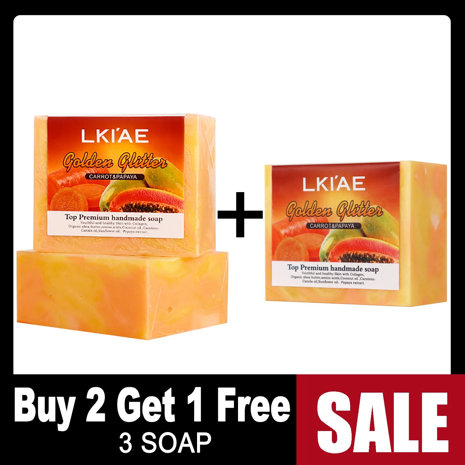 Bio-Seife mit Karotte und Papaya – 150 g