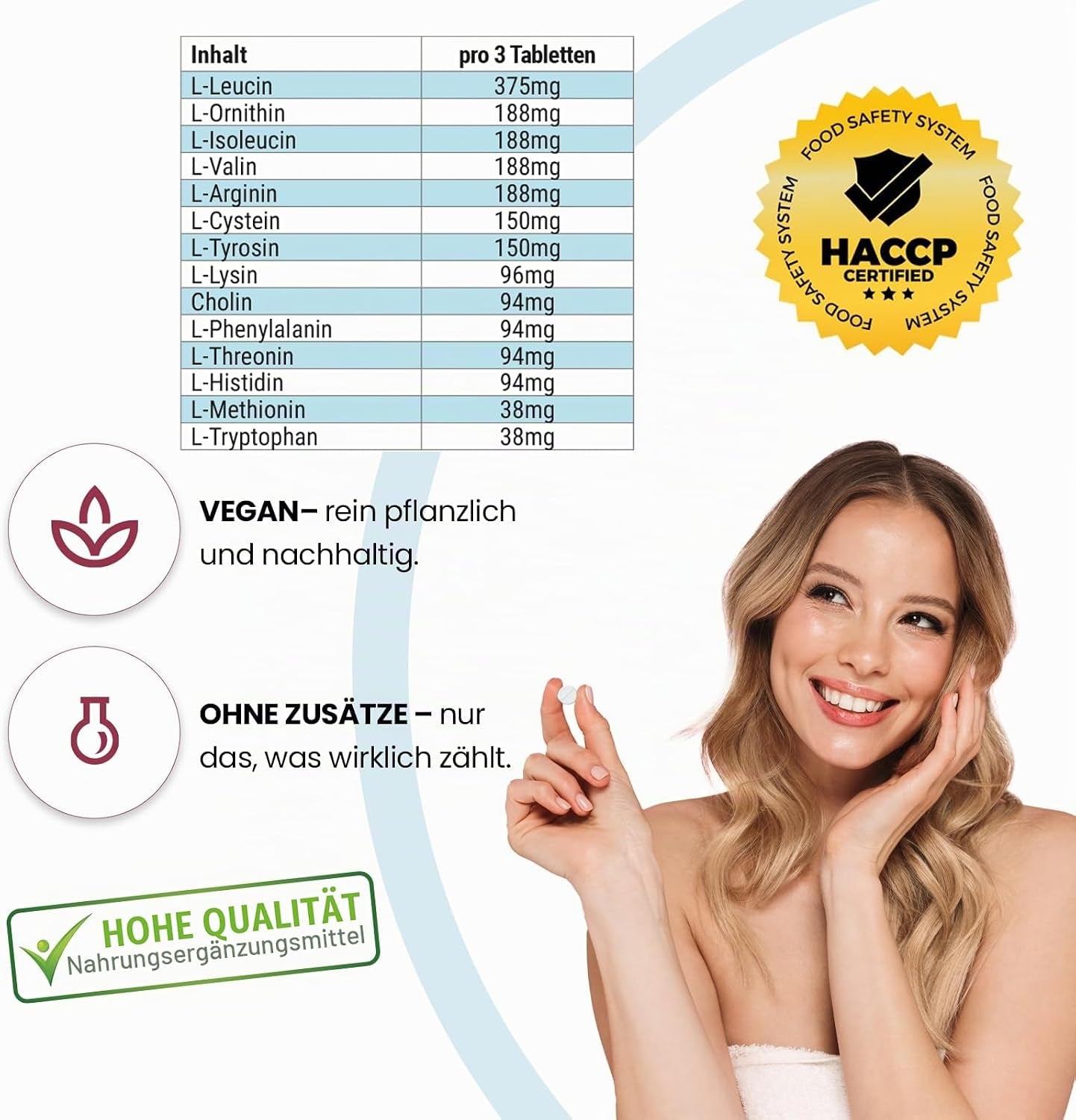 Amino Max Sport - 90 Tabletten - 13 Aminosäuren Pro Tablette - Inklusive Aller Essenzieller Aminos - Hochdosiert | Qualität Aus Deutschland Von Vive Supplements