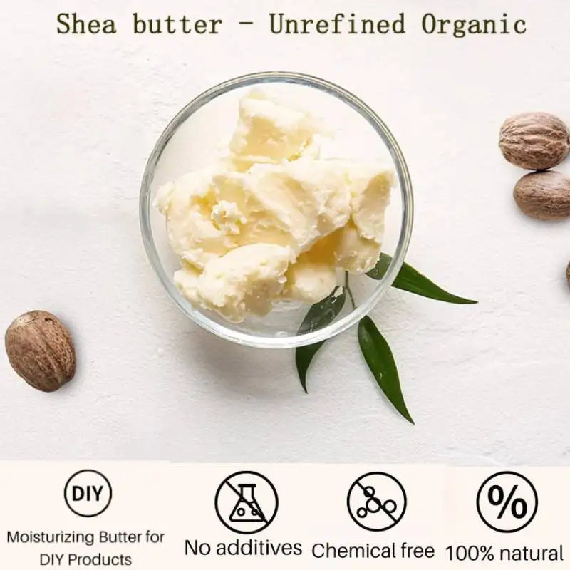 50G Natural Organic Unrefined Shea Butter Oil Skin Care Body Oil Moisturizing Nourishing Body Massage Cosmetics Oil