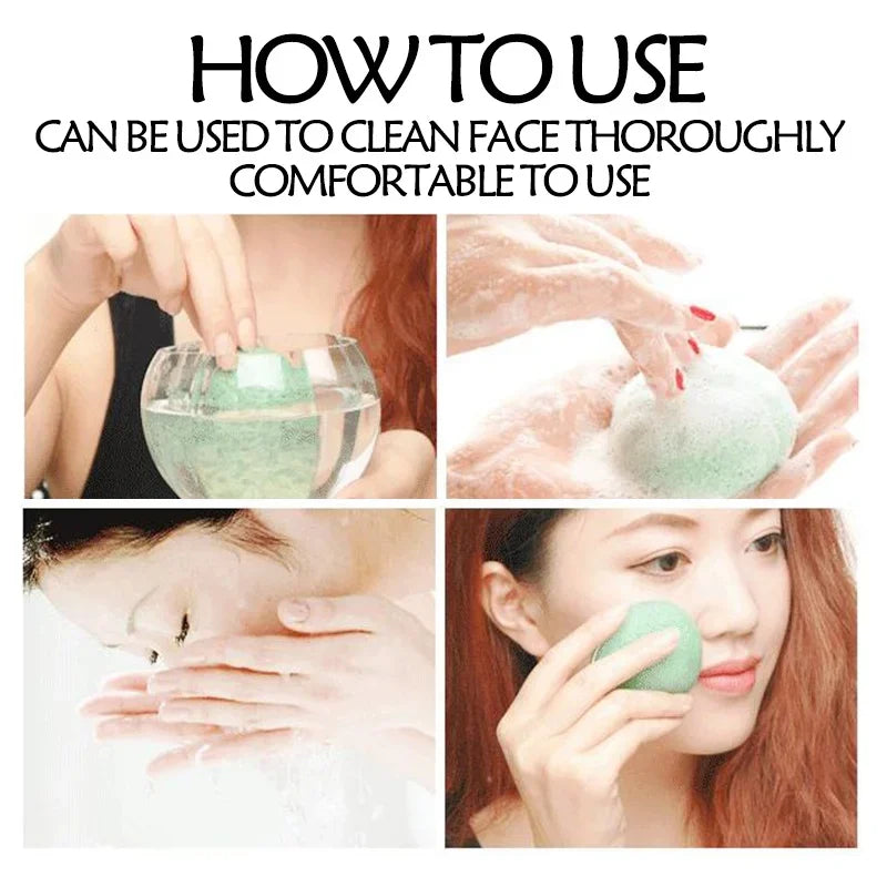 Facial Puff Face Cleanse Washing Sponge Konjac Konnyaku Exfoliator Cleansing Care Makeup Tools
