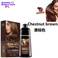 Mokeru Organic Natural Fast Color Hair Dye Only 5 Minutes Noni Plant Essence Black Hair Color Shampoo for Cover Gray White Hair