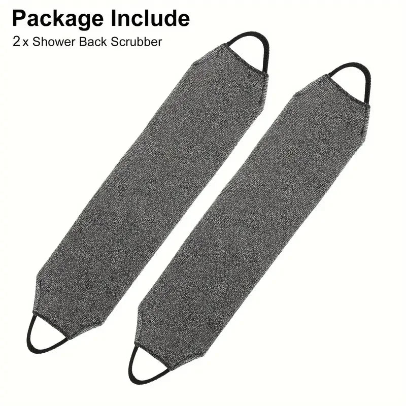 2Pcs African Net Bath Body Exfoliating Long Net Double-Sided Shower Body Scrub Back Scrubber Skin Smoother Beauty Skin Bath Wash